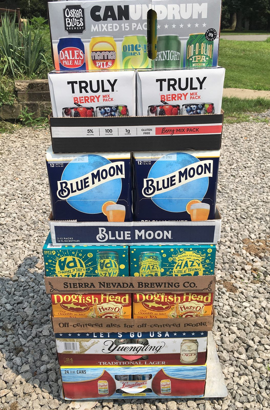 2021 golf outing auction basket: beverage tower