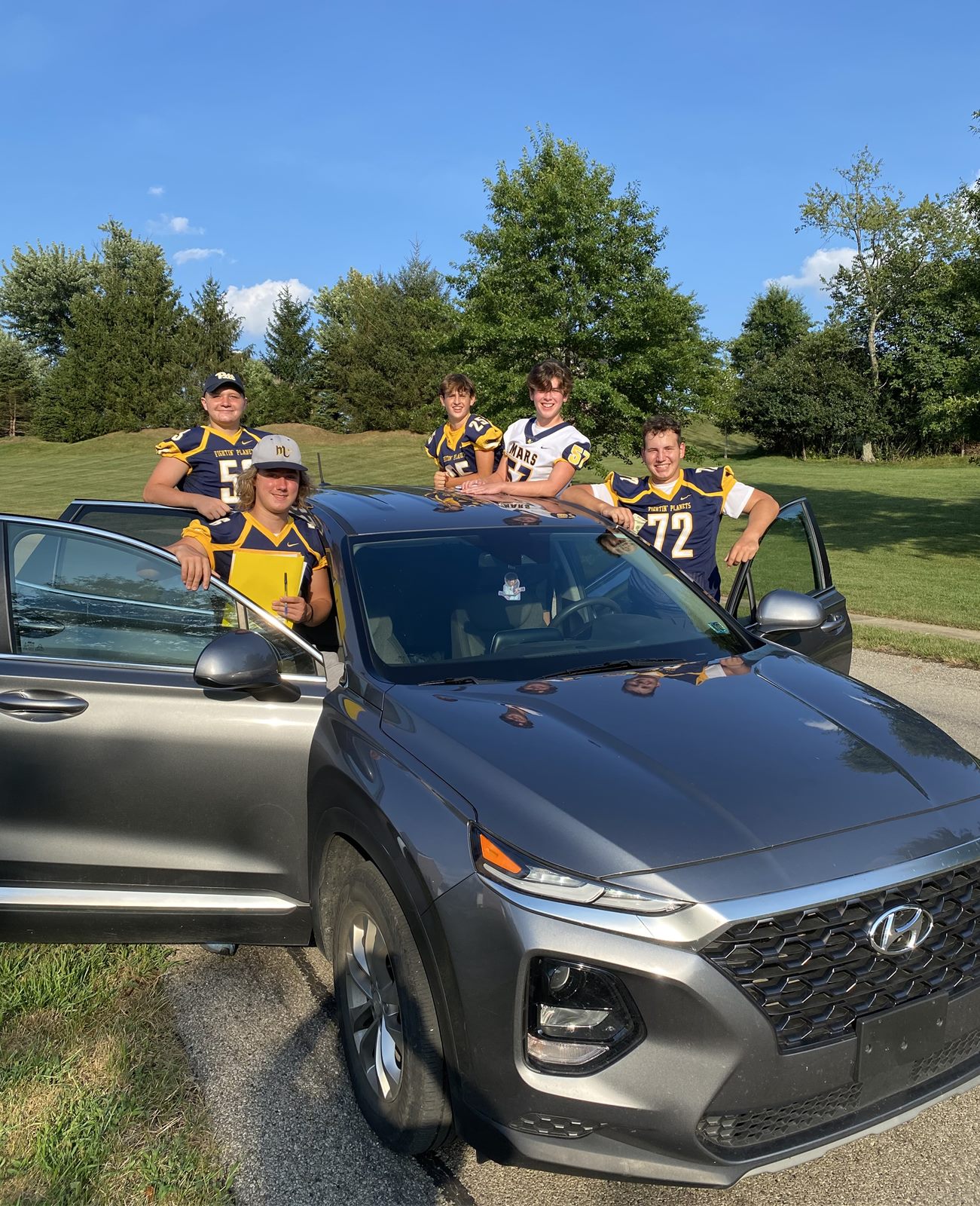 Mars Planets players at the Community Drive